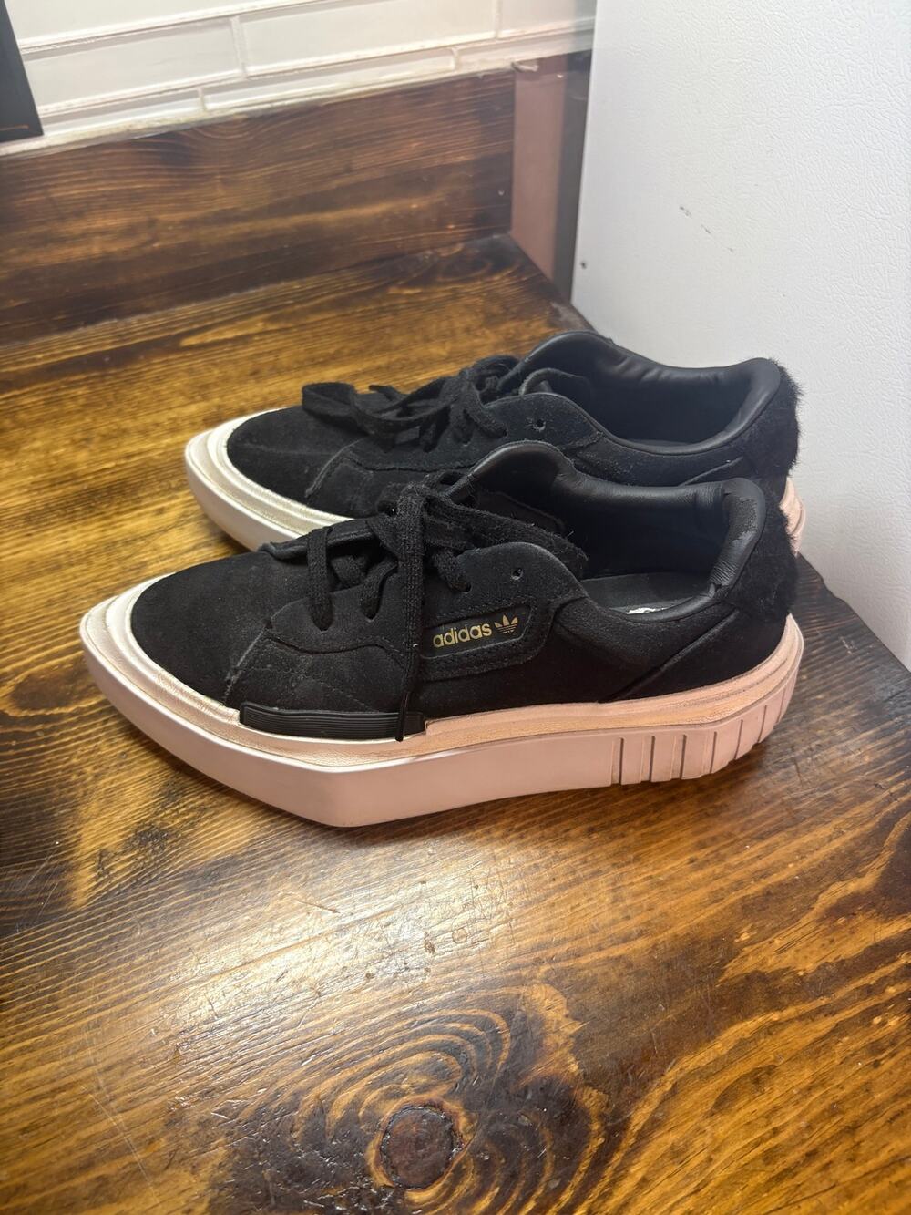 Adidas‎ Black Hypersleek Sneakers Size 6.5